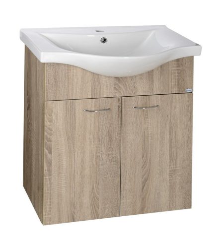 Alsó szekrény, Aqualine Keramia Fresh platina tölgy 50065