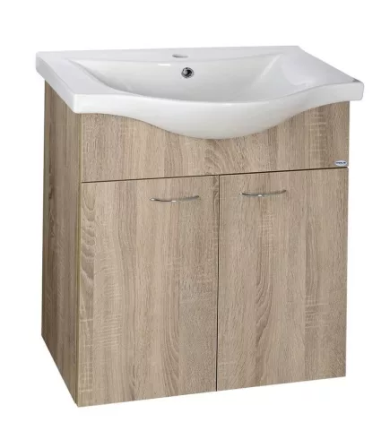 Alsó szekrény, Aqualine Keramia Fresh platina tölgy 50065