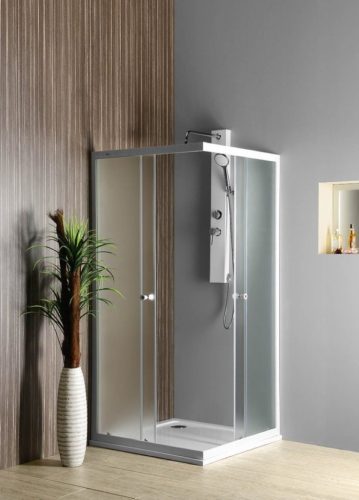Zuhanykabin, Aqualine Alain 80x80 Brick üveg BTQ800