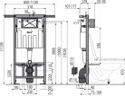 Öblítőtartály, AlcaPlast falsík alatti AM102/1120 Jádromodul