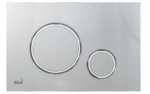 Öblítőtartály nyomólap, AlcaPlast króm-matt/króm-fényes M772