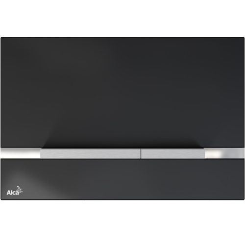 Öblítőtartály nyomólap, AlcaPlast STRIPE-GL1204