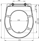 Wc tető, AlcaPlast A601 Duroplast fehér