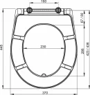 Wc tető, AlcaPlast A601 Duroplast fehér