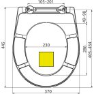Wc tető, AlcaPlast A604 Duroplast Pistachio Soft Close Univerzális Duroplast