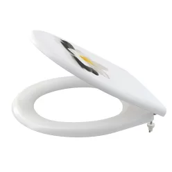 Wc tető, AlcaPlast A604 Flower Soft Close Duroplast