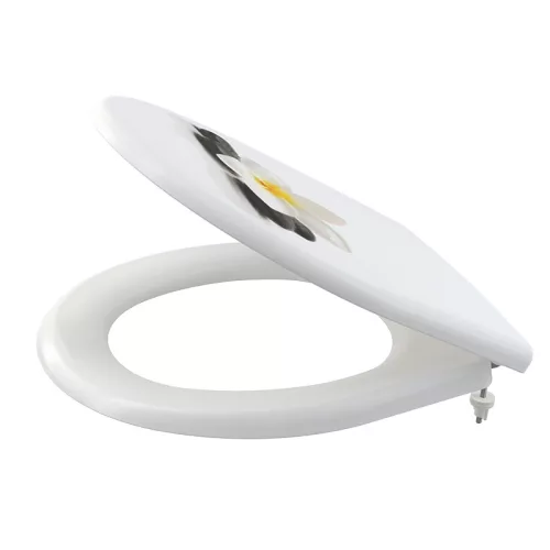 Wc tető, AlcaPlast A604 Flower Soft Close Duroplast