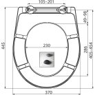 Wc tető, AlcaPlast A604 Zen Soft Close Duroplast