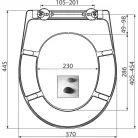 Wc tető, AlcaPlast A604 Zen Soft Close Duroplast