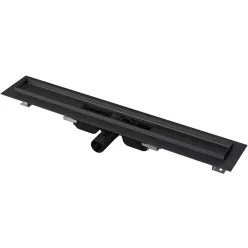   Padlóösszefolyó, AlcaPlast fekete 300 mm APZ101BLACK-300 low