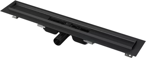 Padlóösszefolyó, AlcaPlast fekete 550 mm APZ101BLACK-550 low