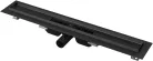 Padlóösszefolyó, AlcaPlast fekete 650 mm APZ101BLACK-650 low