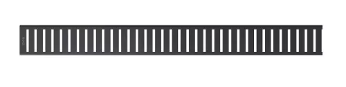 Padlóösszefolyó rács, AlcaPlast Pure Black 1450 mm PURE-1450BLACK