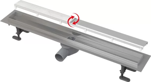 Padlóösszefolyó, AlcaPlast Fit and Go 750 mm APZ13-DOUBLE9-750