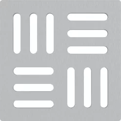 Padlóösszefolyó rács, AlcaPlast 102x102 mm MPV011