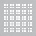 Padlóösszefolyó rács, AlcaPlast 102x102 mm MPV015