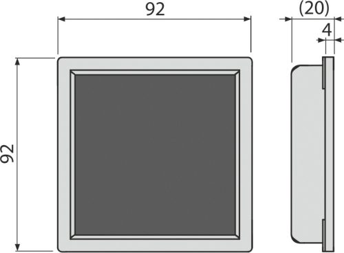 Padlóösszefolyó rács, AlcaPlast 92x92 mm MPV016