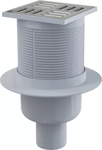 Padlóösszefolyó, AlcaPlast 105x105 mm APV2