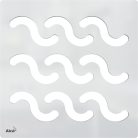 Padlóösszefolyó rács, AlcaPlast 102x102 mm MPV002