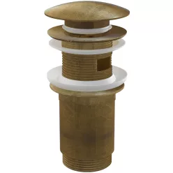   Lefolyó, AlcaPlast Click-Clack túlfolyóval bronz-antic A392ANTIC