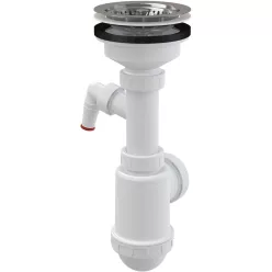 Mosogató szifon, AlcaPlast leeresztővel A446P-DN50/40