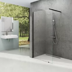   Walk-In, Ravak Walk-In Wall-120 fekete+átlátszó üveg, 1 merevítővel GW9WG030SZ1