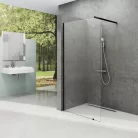 Walk-In, Ravak Walk-In Wall-120 fekete+átlátszó üveg, 1 merevítővel GW9WG030SZ1