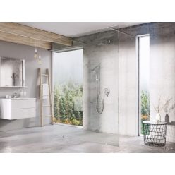   Walk-in, Ravak Walk-In Free Set 120, zuhanykabin króm+transparent GW9FG0C0SZ1