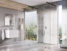 Walk-in, Ravak Walk-In Free Set 120, zuhanykabin fekete+transparent GW9FG030SZ1