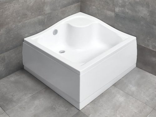 Zuhanytálca, Radaway Korfu C 80x80 akril zuhanytálca lábakkal és előlappal