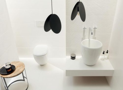 Csempe, Tubadzin UNIT PLUS white 1 STR TUR-32X89 UPW1