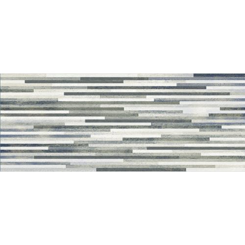 Dekorcsempe, Zalakerámia PETROL fényes szürke dekor 20X50 9 mm ZAL-ZBD53033U