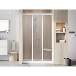   Zuhanyajtó, Ravak Supernova ASDP3-90 198 fehér+Grape üveg 00V701R2ZG
