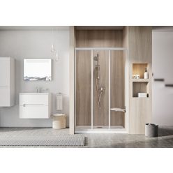   Zuhanyajtó, Ravak Supernova ASDP3-120 198 fehér+Pearl polisztirén 00VG01R211