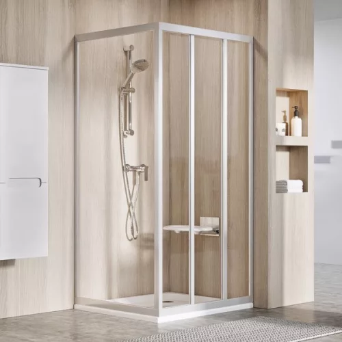 Fix zuhanyfal, Ravak Supernova APSS-90 198 szatén+Pearl polisztirén 94070UR211