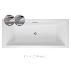 Kád, M-Acryl Sabina Pro Slim 180x80 + LÁB