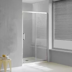   Zuhanyajtó, Wellis Premier 120 tolóajtós zuhanyfal Easy Clean bevonattal WC00517