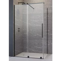Zuhanykabin, Radaway Furo Black KDJ 150x90 balos zuhanykabin