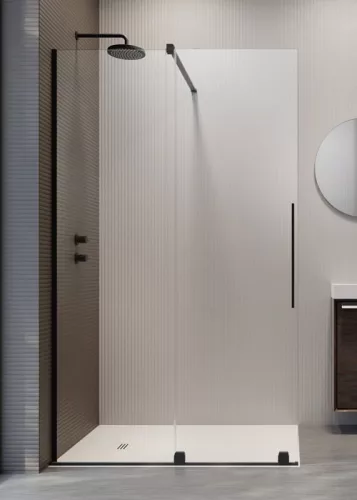 Walk-in, Radaway Furo Black Walk-in 120 balos