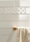 Dekorcsempe, Arte Blanca Bar White E 7,8x23,7 dekorcsempe ART-23X7 BBWE