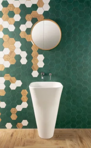 Csempe, Arte Burano White Hex 11x12,5 csempe ART-11X12 BUWH