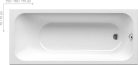 Kád, Ravak CHROME SLIM kád 150x70 snowwhite C721300000