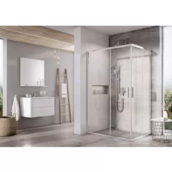   Zuhanykabin, Ravak BLSRV2K-120 krómhatású+Transparent zuhanykabin X1XMG0C00Z1