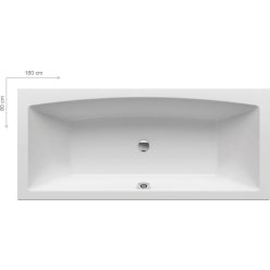   Kád, Ravak FORMY 02 SLIM 180 x 80 akrilkád (hófehér) C891300000