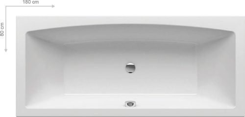 Kád, Ravak FORMY 02 SLIM 180 x 80 akrilkád (hófehér) C891300000