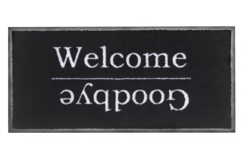 Lábtörlő, Emotions XS welcome goodbye black 40x80