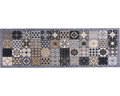 Lábtörlő, Cook&Wash patchwork tiles grey 50x150