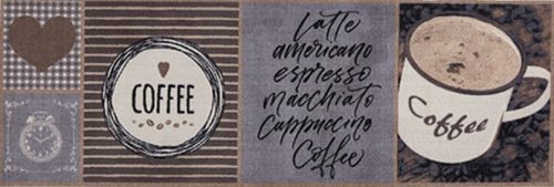 Lábtörlő, Cook&Wash Love good coffee 50x150