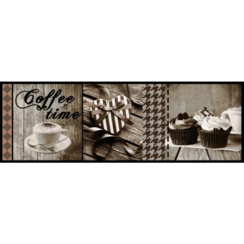 Lábtörlő, Cook&Wash coffee time taupe 50x150