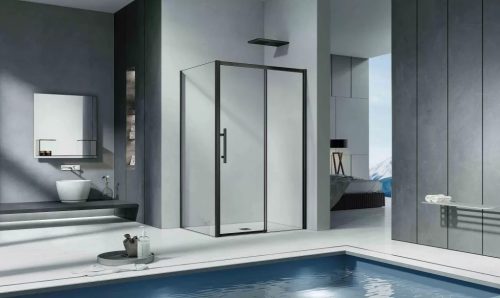 Zuhanykabin, Aquatrend Zuhanykabin Quick 332-129 BLACK 120x90